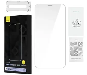 Baseus Tvrzené sklo 0.4mm pro iPhone 12 Pro MAX + čisticí sada