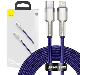 Baseus CATLJK-B05 Cafule Series Kabel USB-C (M) - Lightning (M) 2m fialová / 20W