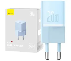 Baseus CCGN050103 GaN5 Miniaturní adaptér modrá / 1x USB-C / 20 W 