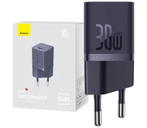 Baseus CCGN070705 GaN5 Miniaturní adaptér fialová / 1x USB-C / 30 W 