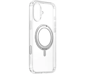 Baseus SkyRing 360° magnetické pouzdro pro Apple iPhone 16 se stojánkem transparentní