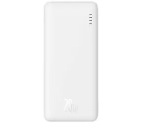 Baseus PPQD090002 Airpow 10000mAh 20W bílá / Powerbanka / 1x USB-A + 1x USB-C + 1x microUSB