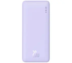 Baseus P10022801513-00 Airpow 10000mAh 20W fialová / Powerbanka / 1x USB-A + 1x USB-C + 1x microUSB