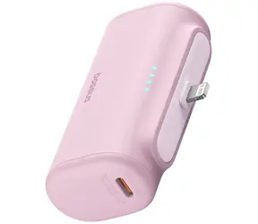 Baseus Compact 5000mAh 20W růžová / Powerbanka / 1x Lightning (M) + 1x USB-C (F)