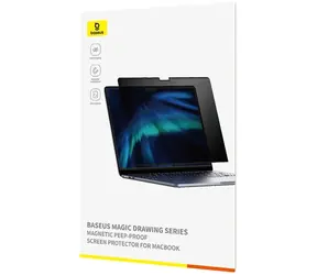 Baseus ochranné tvrzené sklo Magic Drawing pro Apple MacBook Air 15.3" (2023/2024) + čisticí sada 