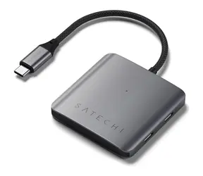 Satechi USB-C Hub šedá / 4x USB-C / PD 100 W