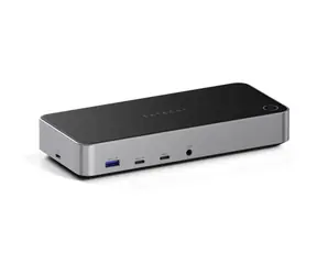 Satechi dokovací stanice šedá / 2x USB-C / 3x USB-A / 3x HDMI / 2x Displayport / RJ45 / 3.5mm jack / DC