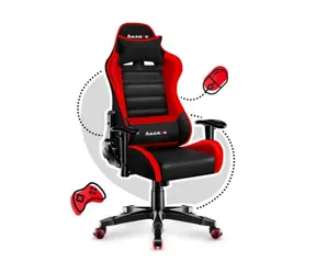 Huzaro Ranger 6.0 Mesh červená / Dětská herní židle / nastavitelná / nosnost až 130 kg / HR pěna