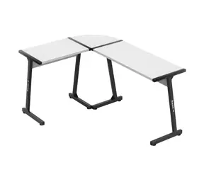 Huzaro Hero 6.0 bílá / Rohový herní stůl / 112 x 147 cm / pravá i levá montáž