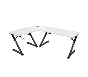 Huzaro Hero 7.0 bílá / Rohový herní stůl / 72.5 x 154 cm