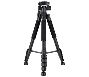 Rollei Stativ Compact Traveler Star S4 černá / Zátěž 5kg / Vytažený 160cm