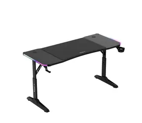 Huzaro Hero 3.6 RGB černá / Herní stůl / 140 x 60 x 79 cm / 6 úrovní nastavení výšky