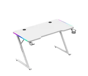 Huzaro Hero 2.5 RGB bílá / Herní stůl / 120 x 60 x 75 cm