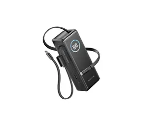 EcoFlow RAPID Power Banka černá / 25000mAh / 170W / 2x vestavěný USB-C kabel / 1x USB-A + 1x USB-C