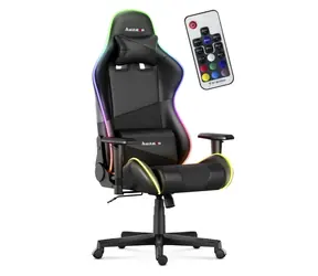 Huzaro Force 6.2 RGB černá / Herní židle / nastavitelná / nosnost až 140 kg / látka & síťovina
