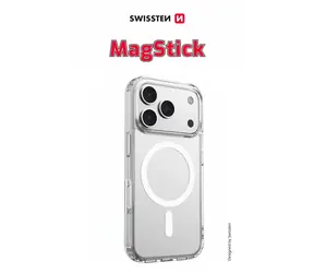 SWISSTEN CLEAR JELLY MagStick Pouzdro pro Apple iPhone 17 Pro transparentní