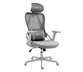 Huzaro Combat 2.7 šedá / Herní židle / nastavitelná / nosnost až 120 kg / látka & síťovina