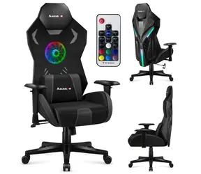 Huzaro Combat 7.6 RGB černá / Herní židle / nastavitelná / nosnost až 140 kg