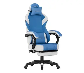Huzaro Force 3.7 modrá / Herní židle / nastavitelná / nosnost až 140 kg / látka