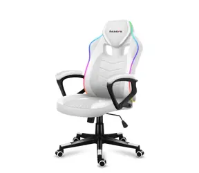 Huzaro Force 2.5 Mesh RGB bílá / Herní židle / nastavitelná / nosnost až 140 kg / látka & síťovina