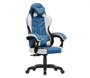 Huzaro Force 2.7 Velur modrá / Herní židle / nastavitelná / nosnost až 140 kg / látka