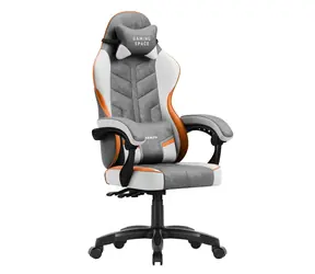 Huzaro Force 2.7 Velur šedá / Herní židle / nastavitelná / nosnost až 140 kg / látka