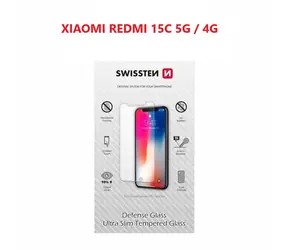 SWISSTEN Ochranné temperované sklo 2.5D pro Xiaomi Redmi 15C 5G/4G