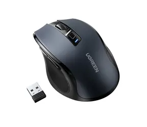 Ugreen MU006 bezdrátová optická myš černá / USB / bluetooth 5.0 / 4000 DPI