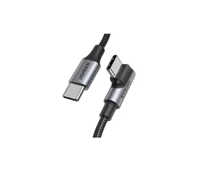 UGREEN US334 úhlový kabel USB-C na USB-C 2m černá / 100 W 