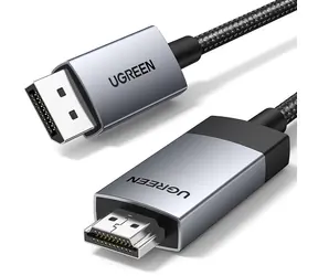 Ugreen DP119 DisplayPort - HDMI kabel 2m šedá / 4K 60Hz