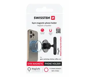 SWISSTEN Gym Univerzální magnetický držák telefonu s MagSafe černá
