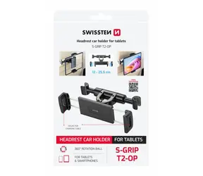 SWISSTEN S-GRIP T2-OP Držák tabletu (12-25.5cm) do auta černá