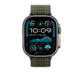 Spigen Fabric Band (hook-and-loop) řemínek pro Apple Watch 49mm/46mm/45mm/44mm zelená