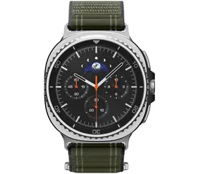 Spigen Fabric Band (hook-and-loop) pro Samsung Galaxy Watch 8 46mm/44mm/40mm zelená