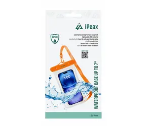 iPEAX Vodotěsné pouzdro na telefon 7" oranžová
