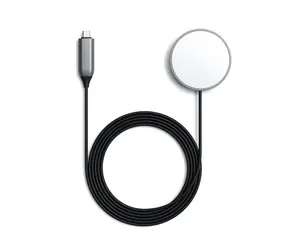 Satechi bezdrátový nabíjecí magnetický kabel USB-C šedá / 7.5W / 1.5m 