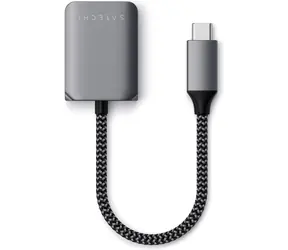Satechi USB-C to 3.5mm Audio šedá / adaptér / USB-C / 3.5mm jack / PD 30W