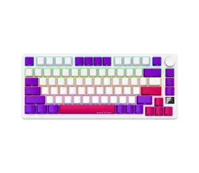 Lorgar KBP7075W (CZ&SK) bílá / bezdrátová herní klávesnice 75% / CZ&SK / 2.4GHz / BT 5.0 / RGB