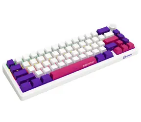 Lorgar KBP70MW (CZ&SK) bílá / bezdrátová herní klávesnice 65% / CZ&SK / 2.4GHz / BT 5.0 / RGB