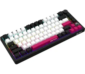 Lorgar KBP7075W (US) černá/červená / bezdrátová herní klávesnice 75% / US / 2.4GHz / BT 5.0 / RGB