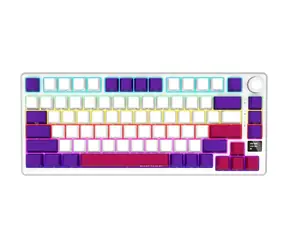 Lorgar KBP7075W (US) bílá / bezdrátová herní klávesnice 75% / US / 2.4GHz / BT 5.0 / RGB