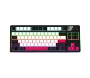 Lorgar KBP70TKLW (CZ&SK) černá/červená / bezdrátová herní klávesnice 75% / CZ&SK / 2.4GHz / BT 5.0 / RGB