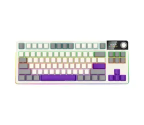 Lorgar KBP70TKLW (CZ&SK) béžová / bezdrátová herní klávesnice 75% / CZ&SK / 2.4GHz / BT 5.0 / RGB