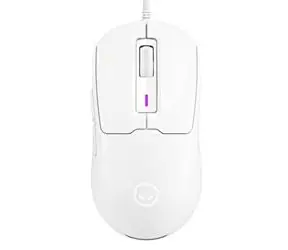 Lorgar MSA10 bílá / Drátová herní myš / USB-A / 12000 DPI 