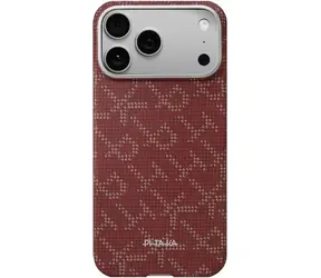 Pitaka Ultra-Slim Monogram Case ochranný kryt pro Apple iPhone 17 Pro červená