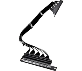 Thermaltake PCI-E 4.0 Dual 90° Riser kabel 40 cm černá 