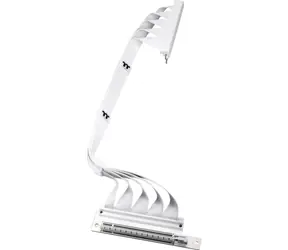 Thermaltake PCI-E 4.0 Dual 90° Riser kabel 40 cm bílá