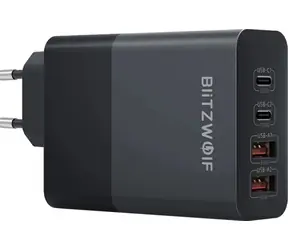 BlitzWolf BW-S29 černá / Síťová nabíječka / 120W / 2x USB-C / 2x USB-A 