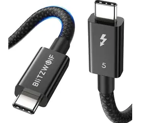 BlitzWolf BW-HDC8 240W kabel 0.5m černá / USB-C (M) - USB-C (M)