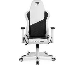 SENSE7 Spellcaster Senshi Edition bílá / Herní židle / Ekokůže / nastavitelná / pojezdová kolečka / nosnost 150 kg 